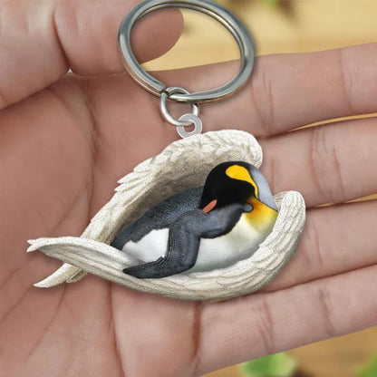 Sleeping Angel Acrylic Keychain Penguin SA240