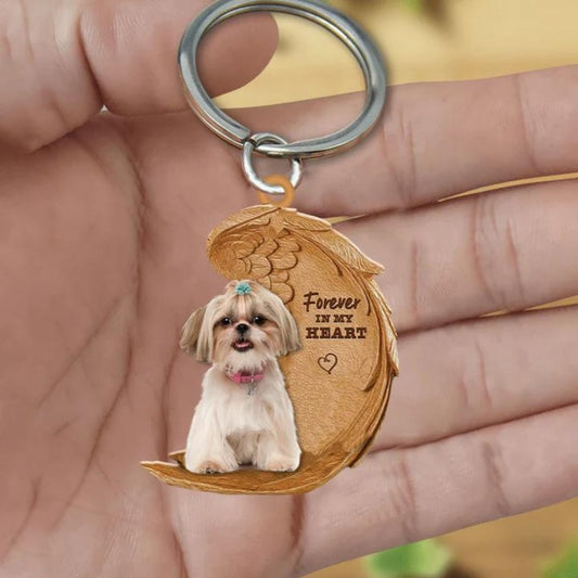 Shih Tzu Forever In My Heart Acrylic Keychain FK024