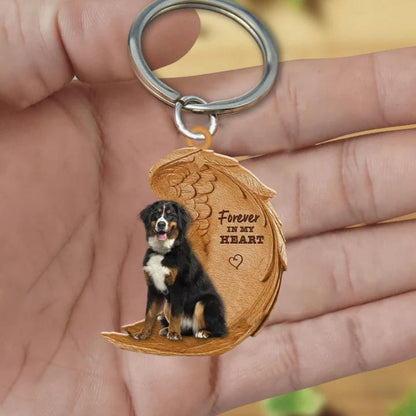 Bernese Mountain Forever In My Heart Acrylic Keychain FK054