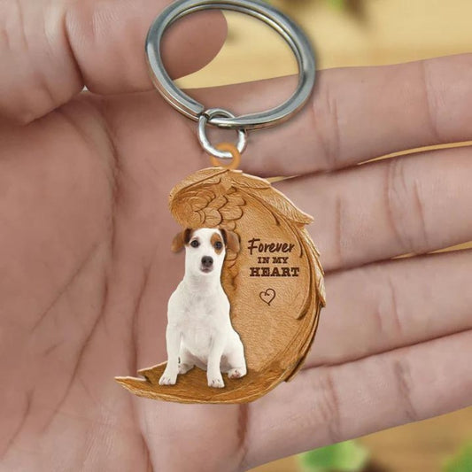 Jack Russell Terrier Forever In My Heart Acrylic Keychain FK058