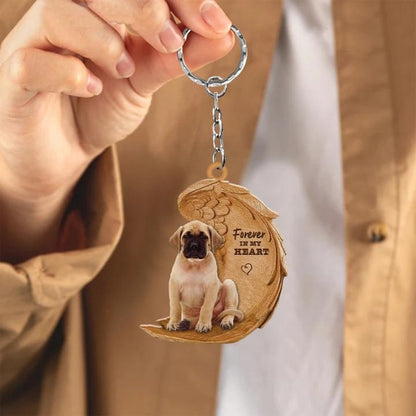 English Mastiff Forever In My Heart Acrylic Keychain FK062