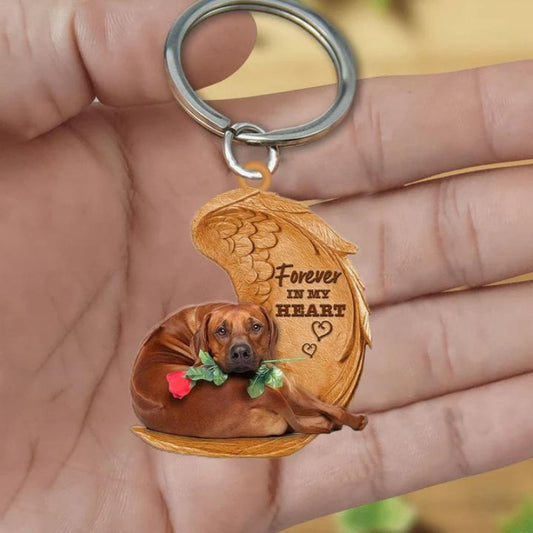 Rhodesian Ridgeback Forever In My Heart Acrylic Keychain FK085