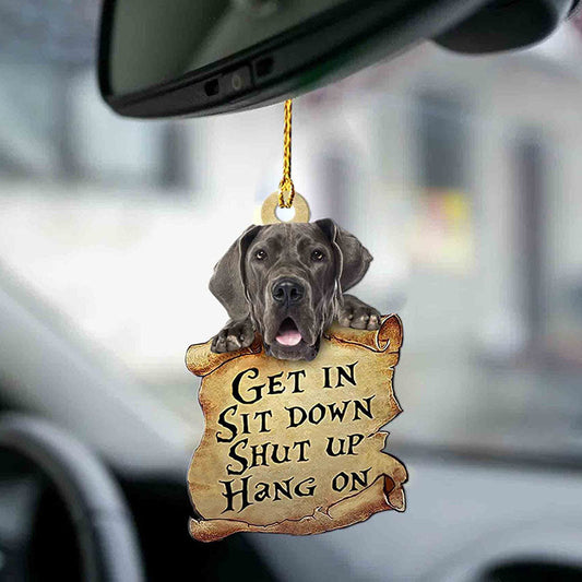 Great Dane Get In Ornament GI030