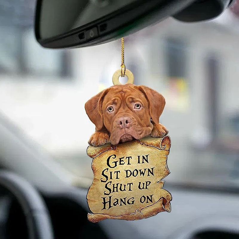 Dogue De Bordeaux Get In Ornament GI055