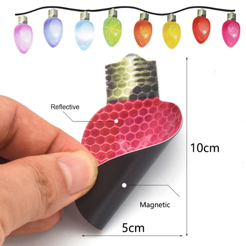 Magnetic Reflective Light Bulb Decor Stickers