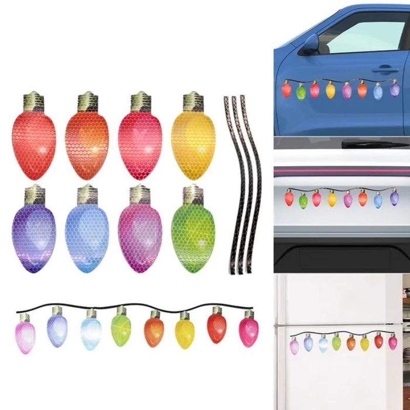 Magnetic Reflective Light Bulb Decor Stickers