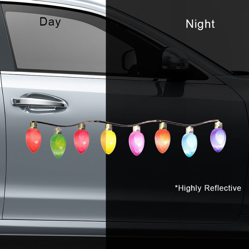 Magnetic Reflective Light Bulb Decor Stickers