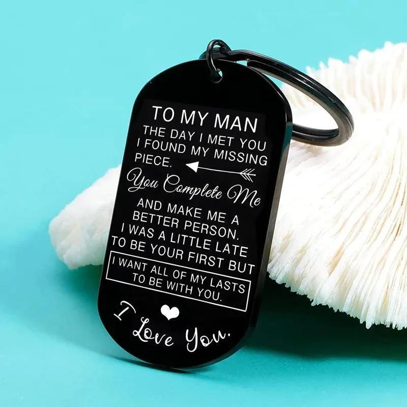 To My Man - I Want All of My Lasts to be With You Keychain