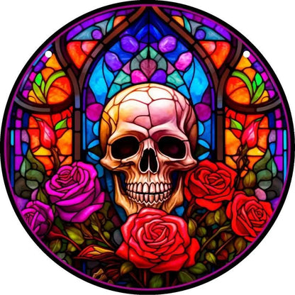 Skull Suncatcher Window Wall Hanging Ornament