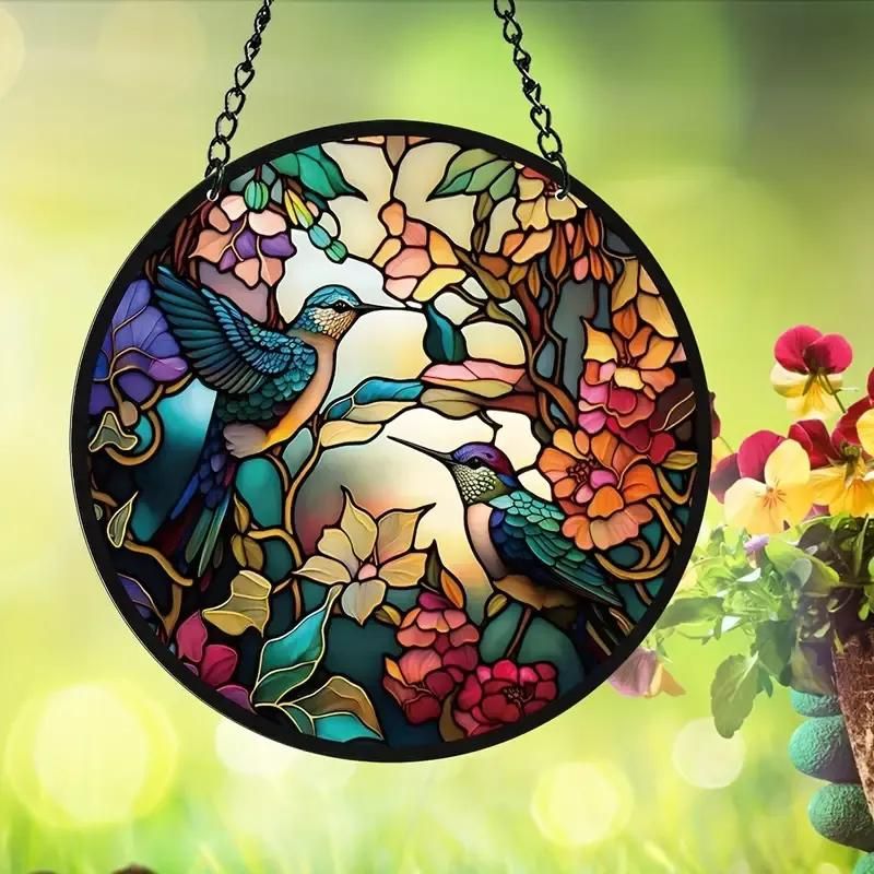 Hummingbird Suncatcher Window Wall Hanging Ornament