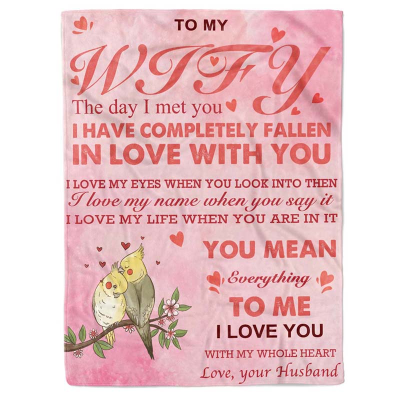 To My Wife - From Husband - A678 - Premium Blanket