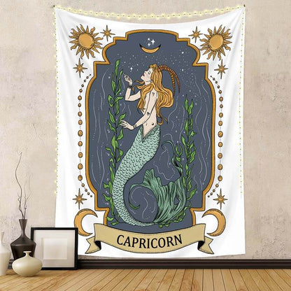 Tarot Wall Hanging Twelve Constellations Art Tapestries