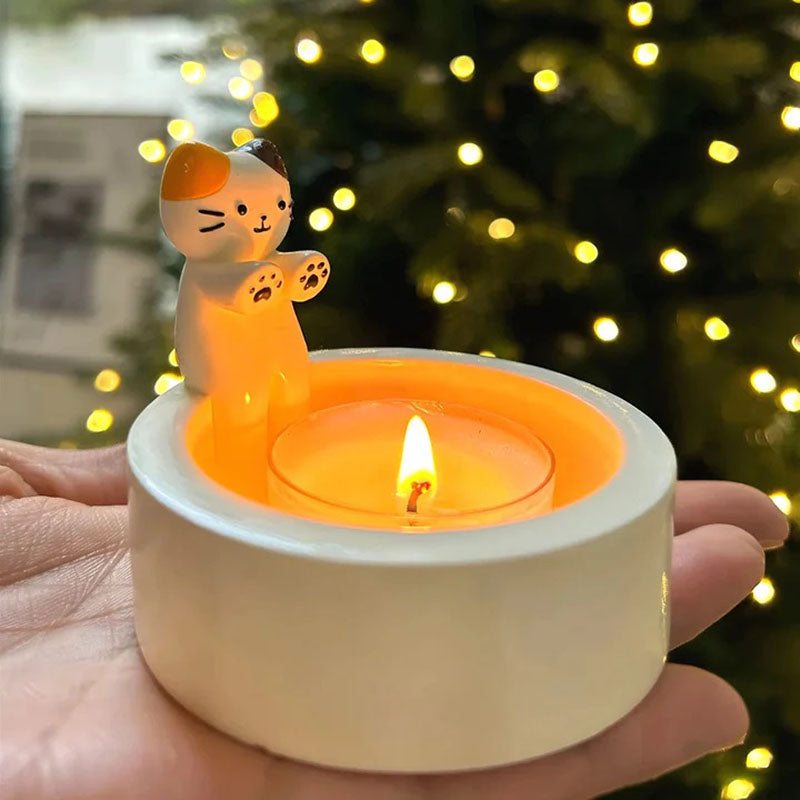 Cute Cat Candle Holder 🐱