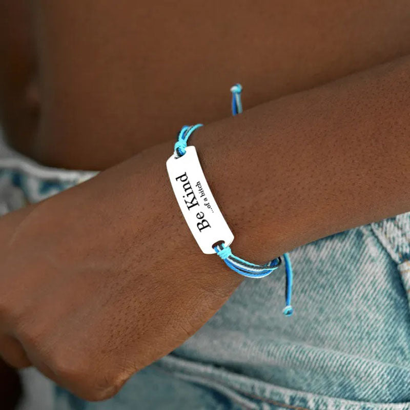 Be Kind...Of A Bi♥ch Engraved Bracelet