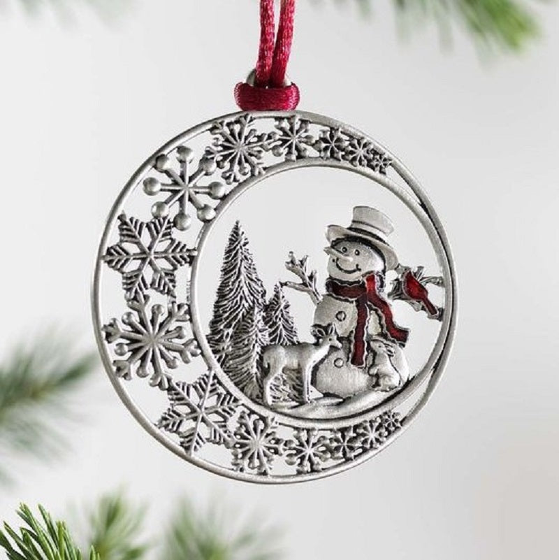 Solid Pewter Christmas Tree Ornament