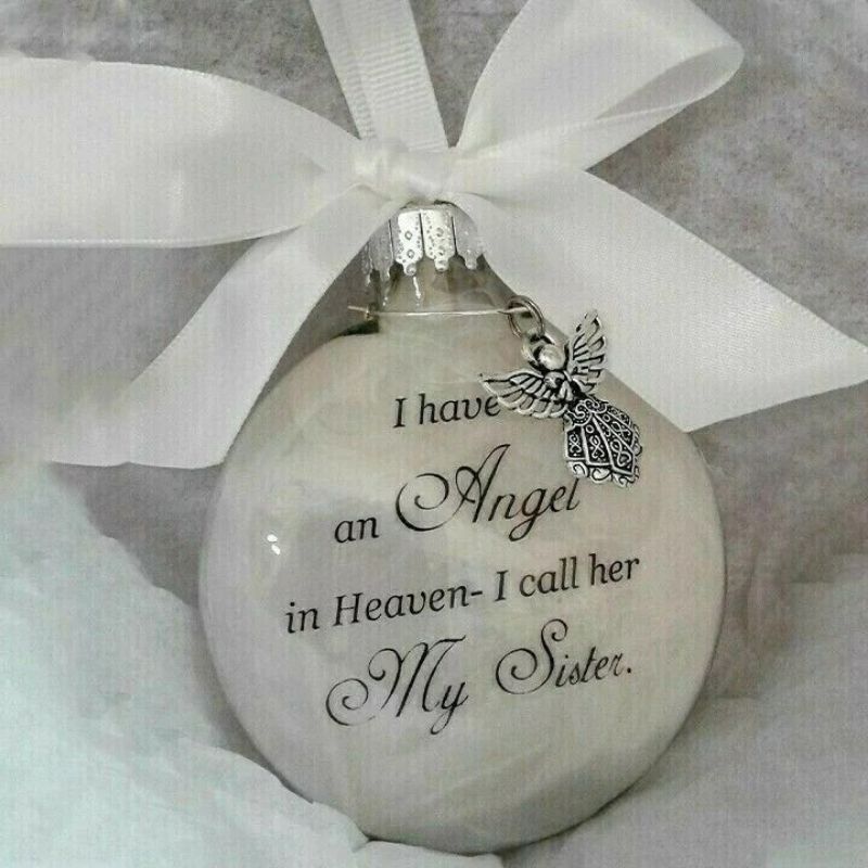 Feather Ball - Angel In Heaven Memorial Ornament