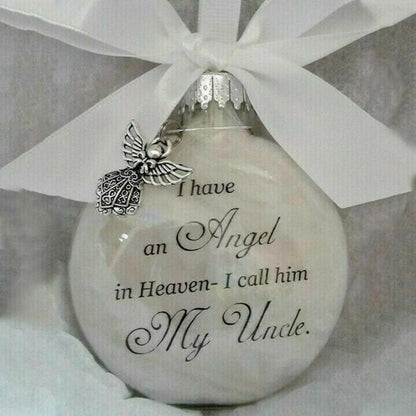 Feather Ball - Angel In Heaven Memorial Ornament