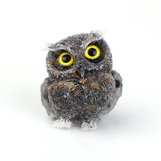 Handmade Natural Crystal Gemstone Owl