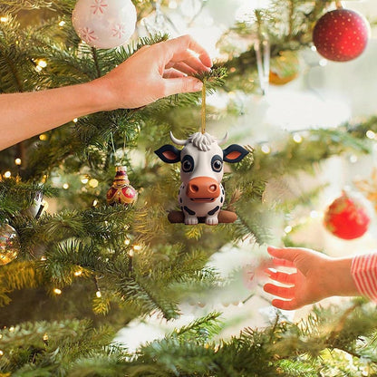 Cartoon Cow Animal Hanging Ornament