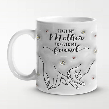 Family 3D Inflated Effect Printed Mug - Gift For Mom, Daughter