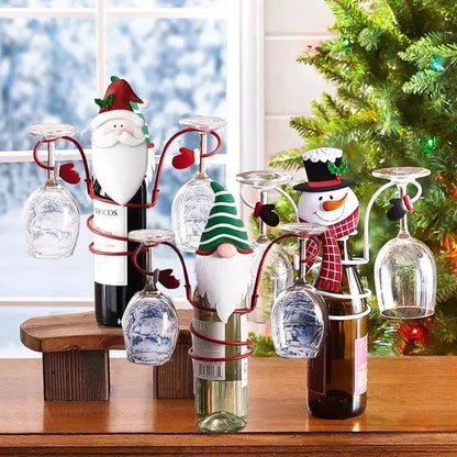 Holiday Wine Bottle & Glass Holders