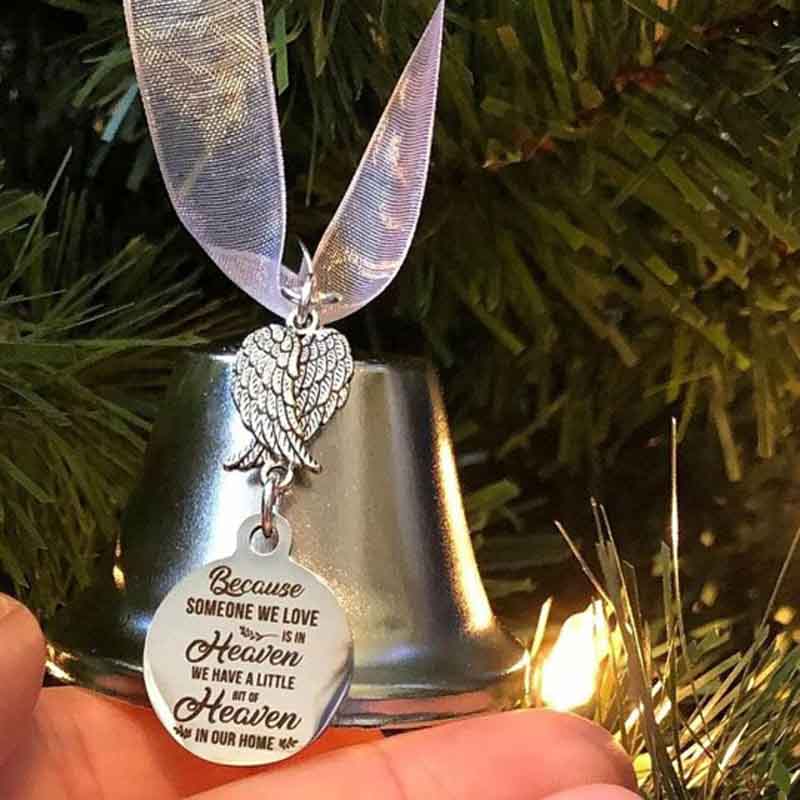 Christmas Ornaments Angel Wings Bell Memorial Christmas Gift