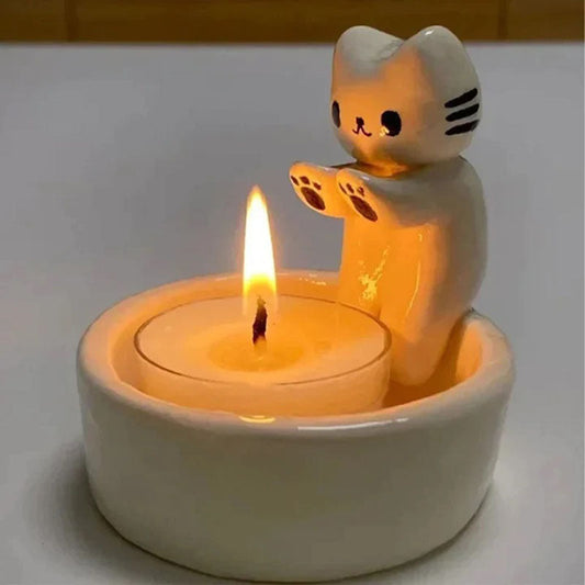 Cute Cat Candle Holder 🐱