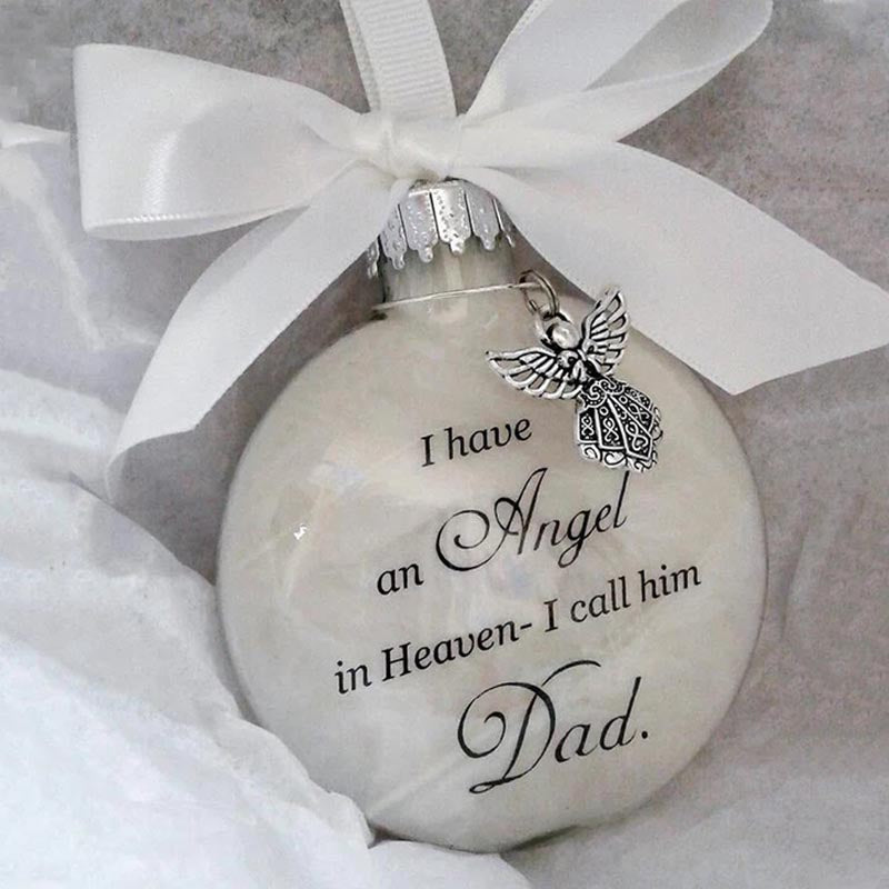 Feather Ball - Angel In Heaven Memorial Ornament