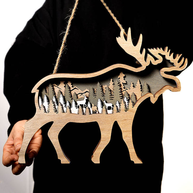 Deer Carving Handmade Gift