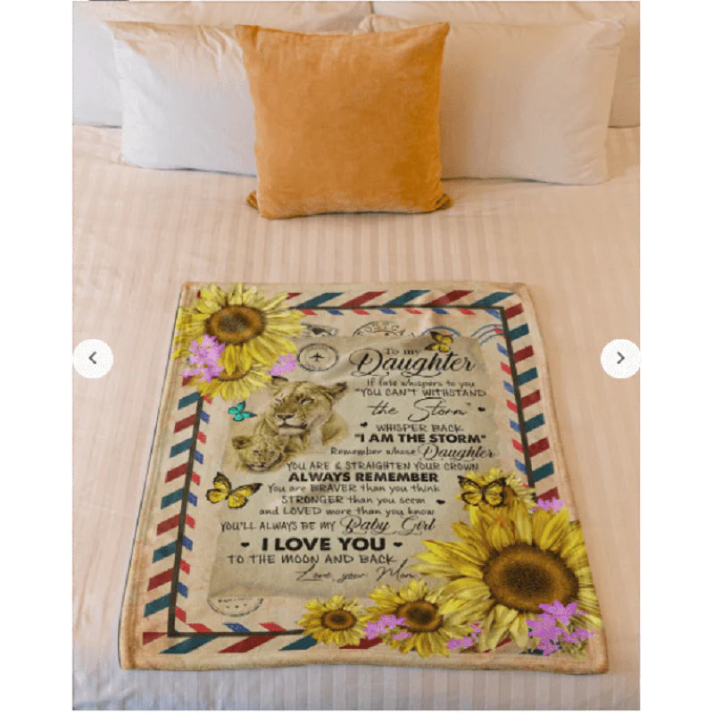 To My Daughter - From Mom - A298 - Premium Blanket