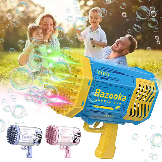 Upgraded Bubble Gun Toy with Colorful Lights