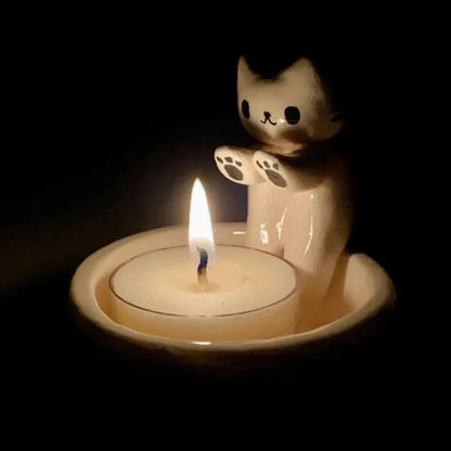 Cute Cat Candle Holder 🐱