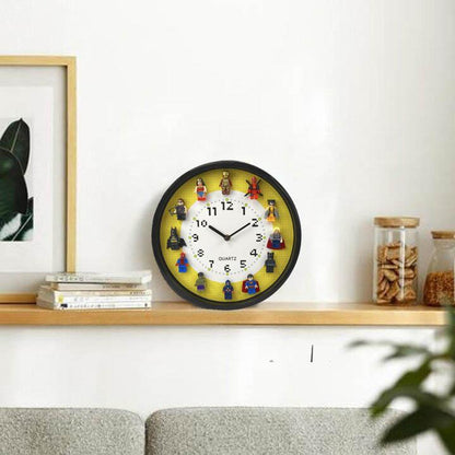 Wall Clock Including 12 Superheroes