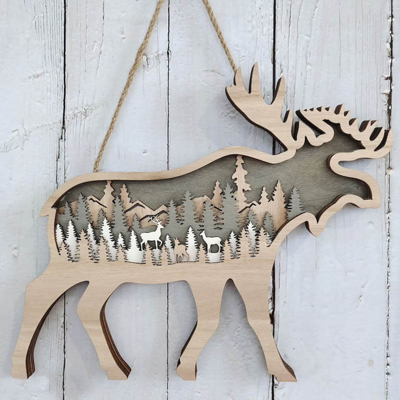 Deer Carving Handmade Gift