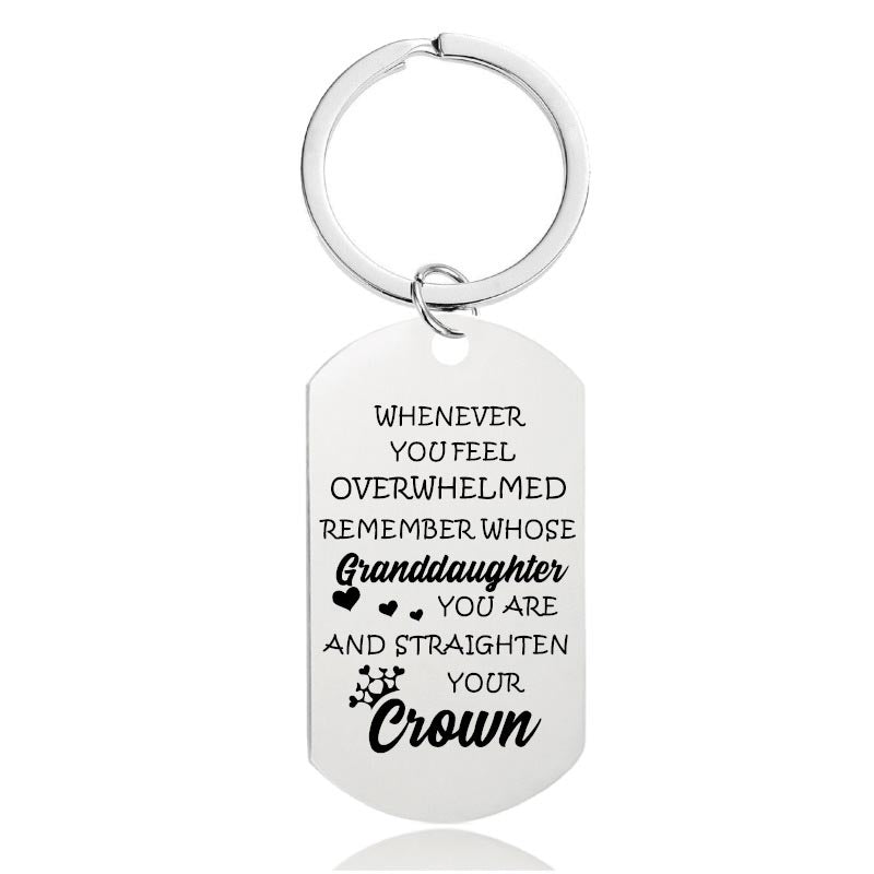 Whenever You Feel Overwhelmed - Inspirational Keychain - A916