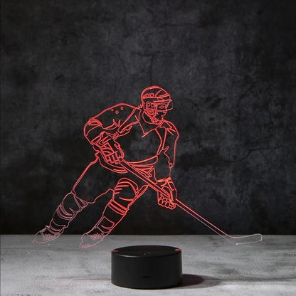 Hockey 3D Illusion Lamp