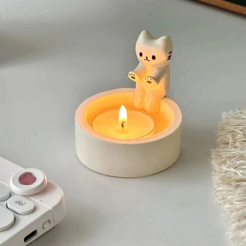 Cute Cat Candle Holder 🐱