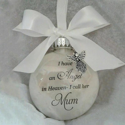 Feather Ball - Angel In Heaven Memorial Ornament