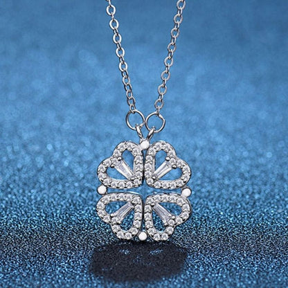 🍀Four-Leaf Heart Shape Necklace💕 S925 Silver