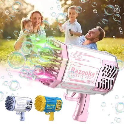 Upgraded Bubble Gun Toy with Colorful Lights