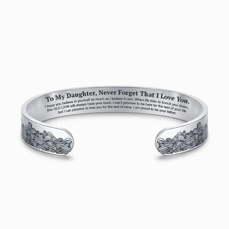 To My Daughter Proud of You Love Dad Bracelet