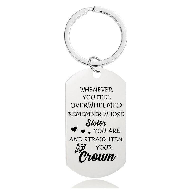 Whenever You Feel Overwhelmed - Inspirational Keychain - A916