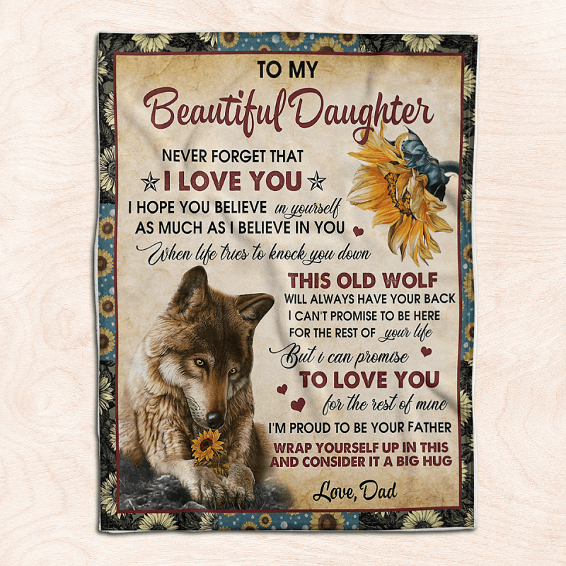 To My Daughter - From Dad - Premium Blanket - A300