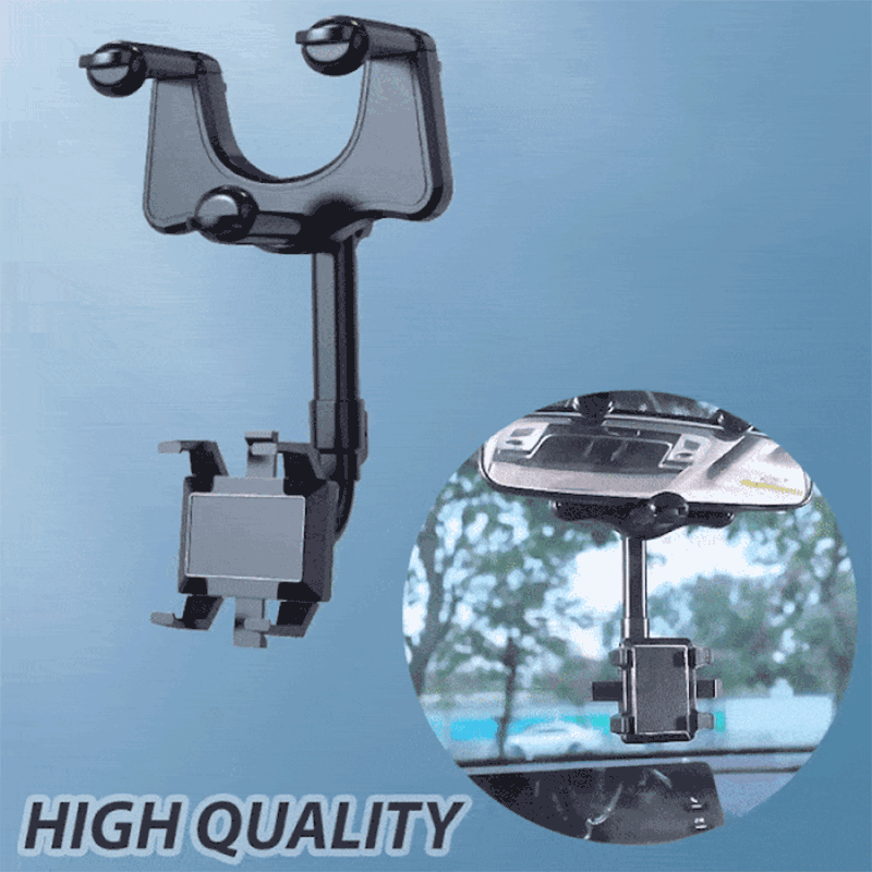 Rearview Holder – Rotatable and Retractable Car Phone Holder