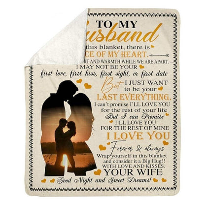 To My Husband - From Wife - A361 - Premium Blanket