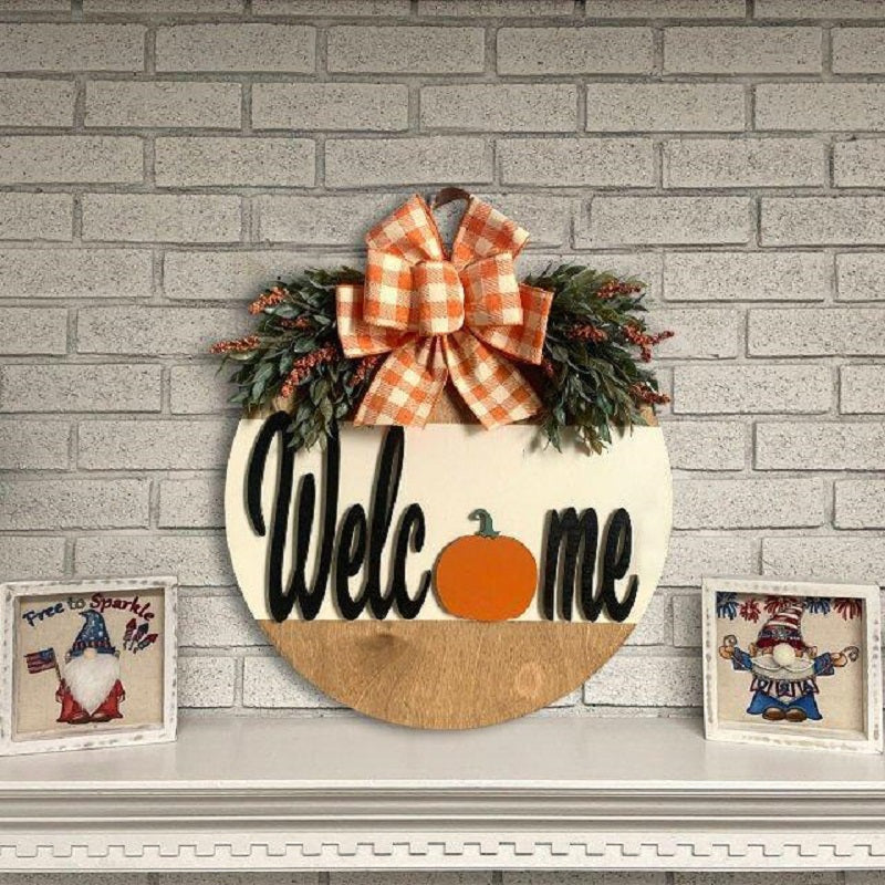 Welcome Autumn Nature Door Hanger