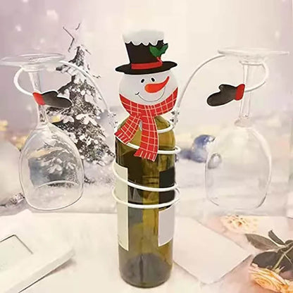 Holiday Wine Bottle & Glass Holders