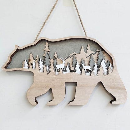 Brown Bear Carving Handmade Gift