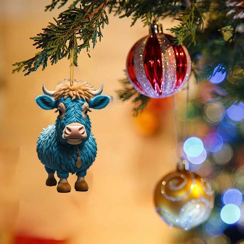 Cartoon Cow Animal Hanging Ornament