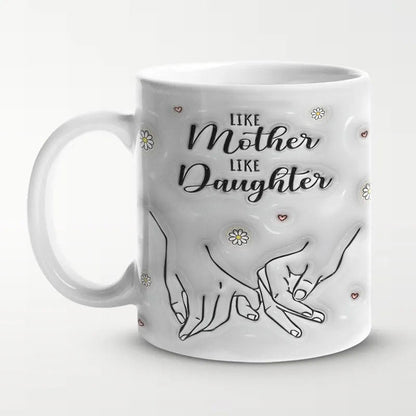 Family 3D Inflated Effect Printed Mug - Gift For Mom, Daughter